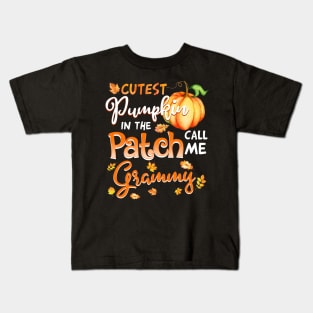 Cutest Pumpkin In The Patch Call Me grammy Halloween Gift Kids T-Shirt